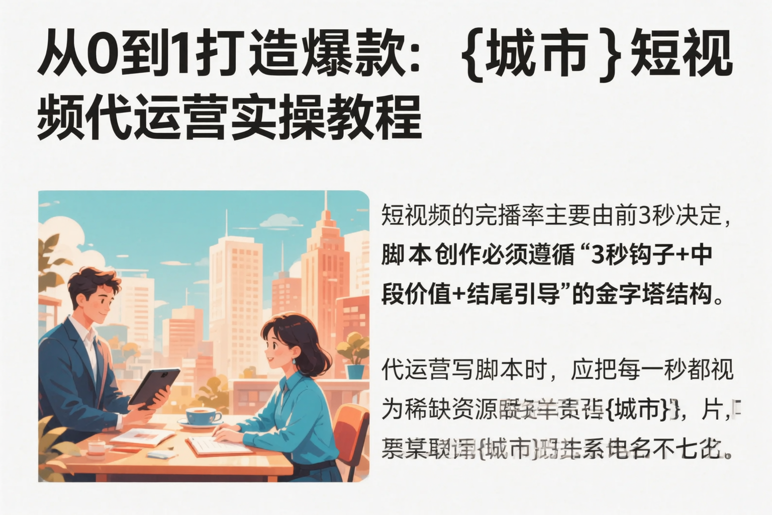 从0到1打造爆款：抚州短视频代运营实操教程