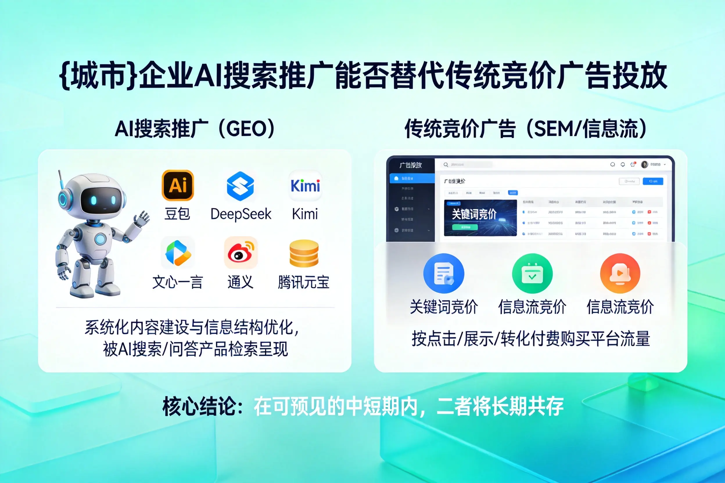 抚州企业AI搜索推广能否替代传统竞价广告投放