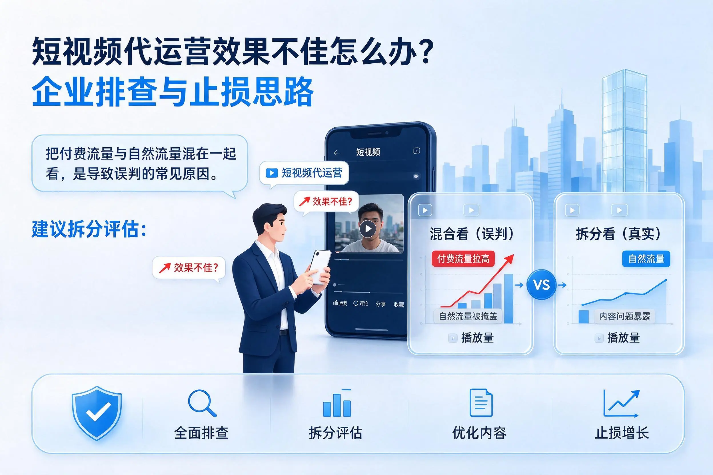 短视频代运营效果不佳怎么办？抚州企业排查与止损思路