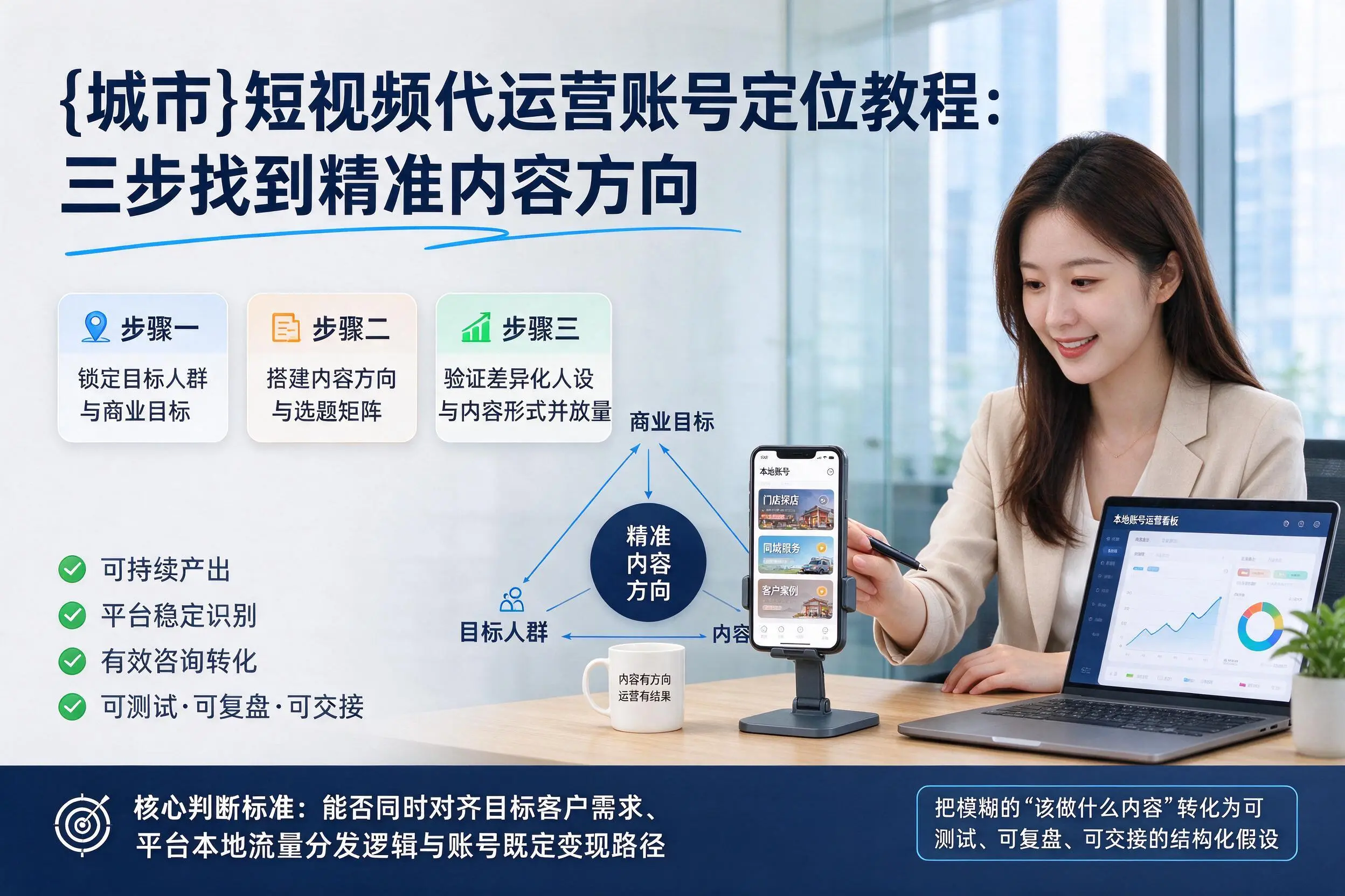 抚州短视频代运营账号定位教程：三步找到精准内容方向