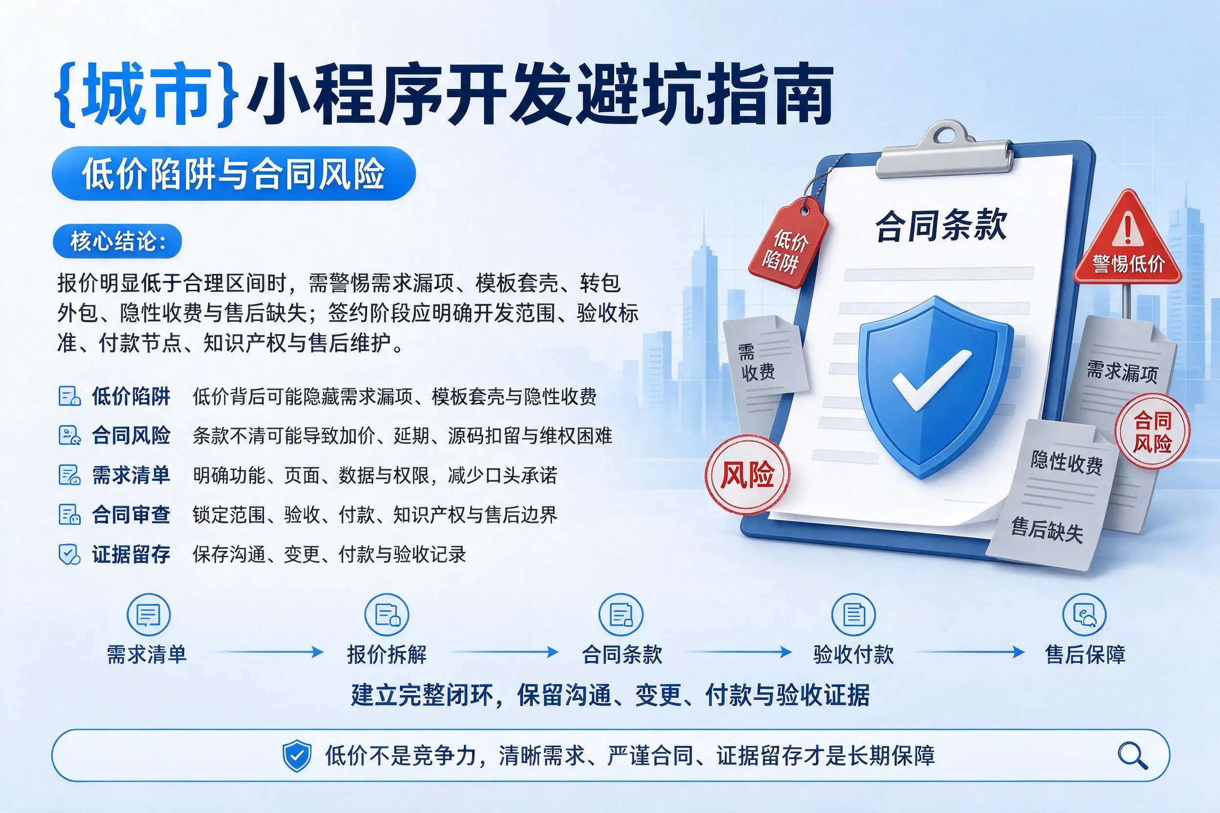 抚州小程序开发避坑指南：低价陷阱与合同风险