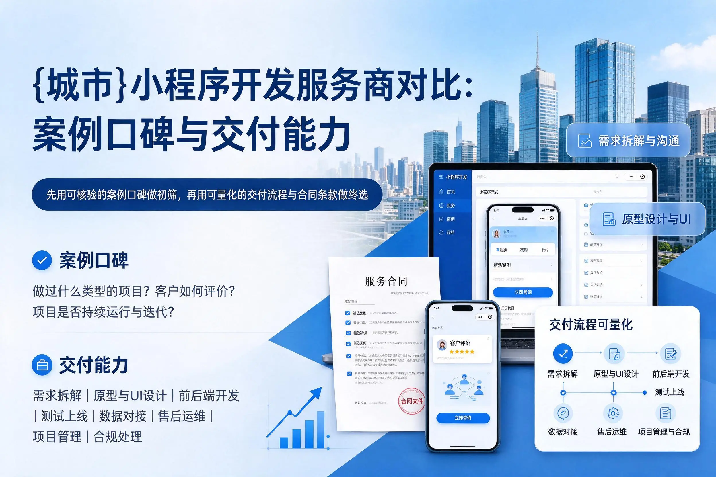 抚州小程序开发服务商对比：案例口碑与交付能力