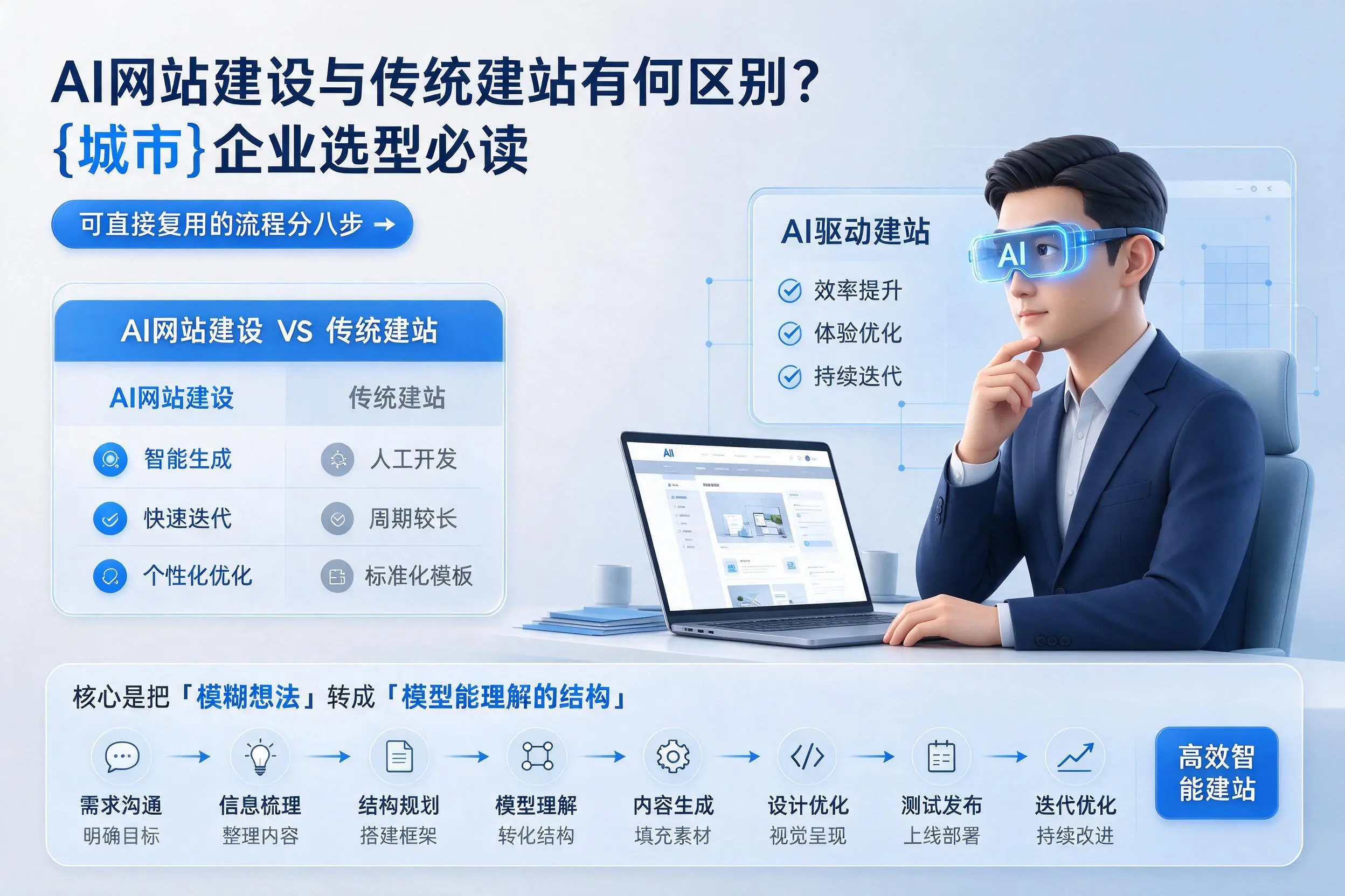 AI网站建设与传统建站有何区别？抚州企业选型必读