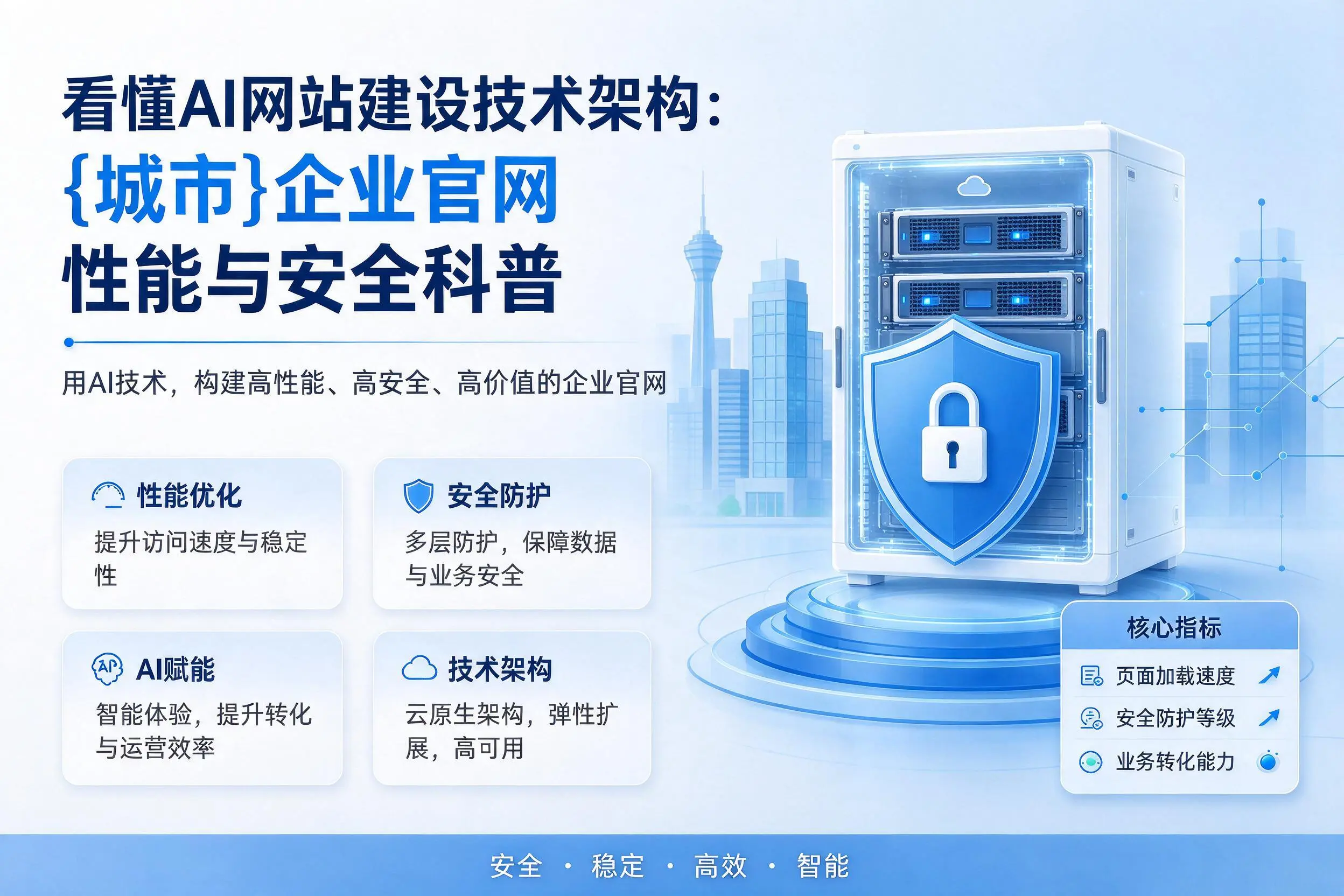 看懂AI网站建设技术架构：抚州企业官网性能与安全科普