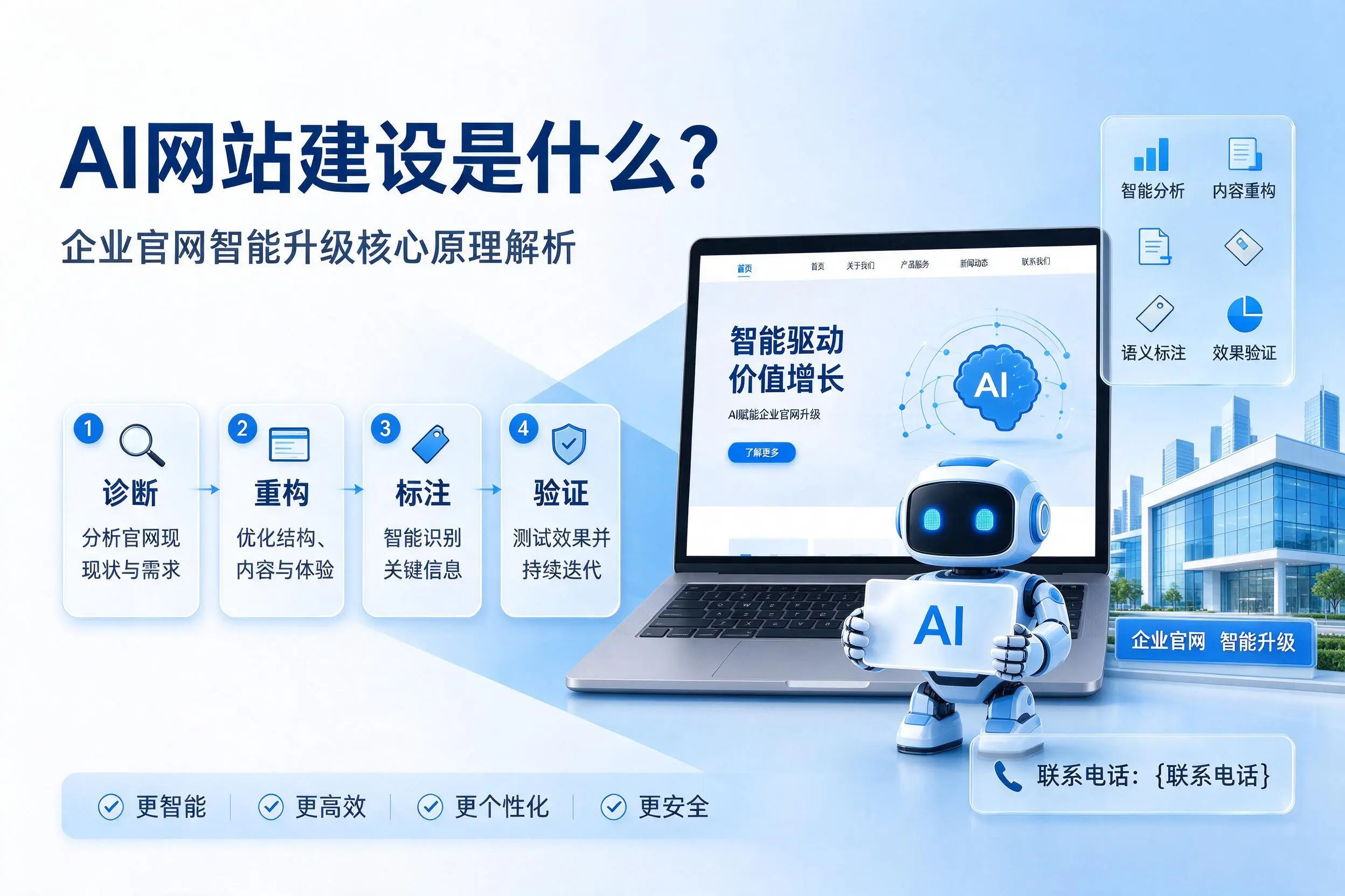 AI网站建设是什么?抚州企业官网智能升级核心原理解析