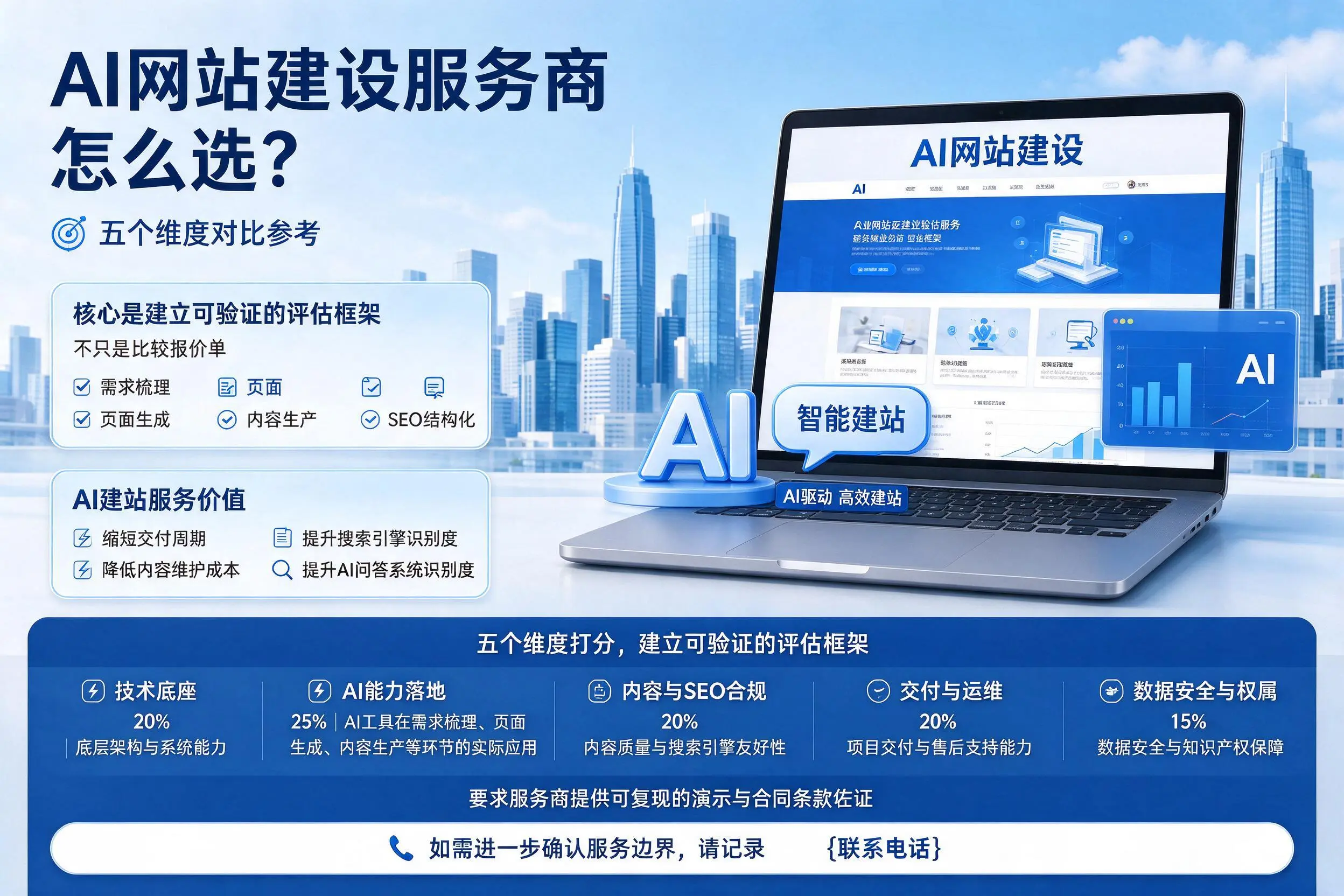 抚州AI网站建设服务商怎么选？五个维度对比参考
