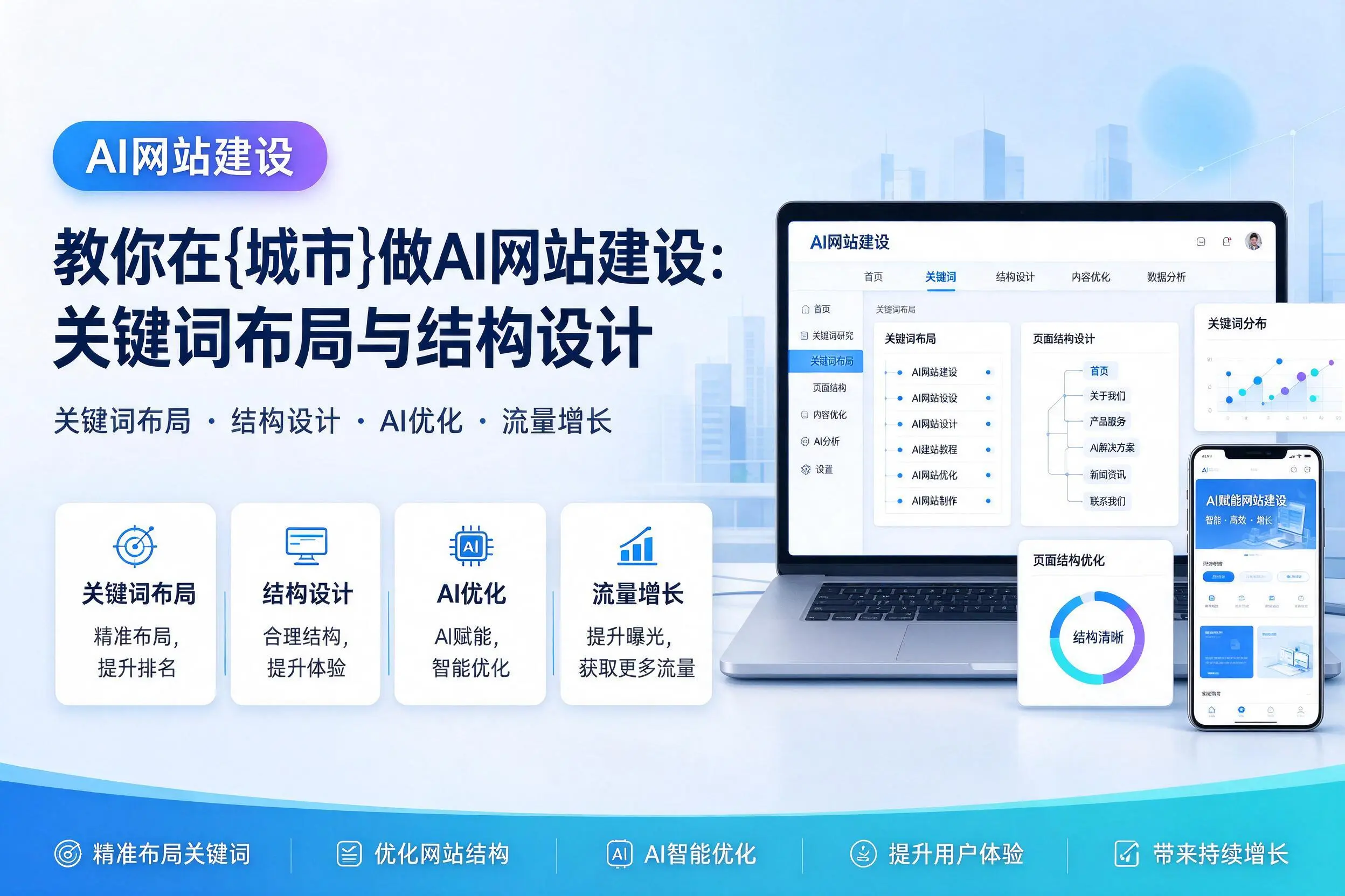 教你在抚州做AI网站建设:关键词布局与结构设计