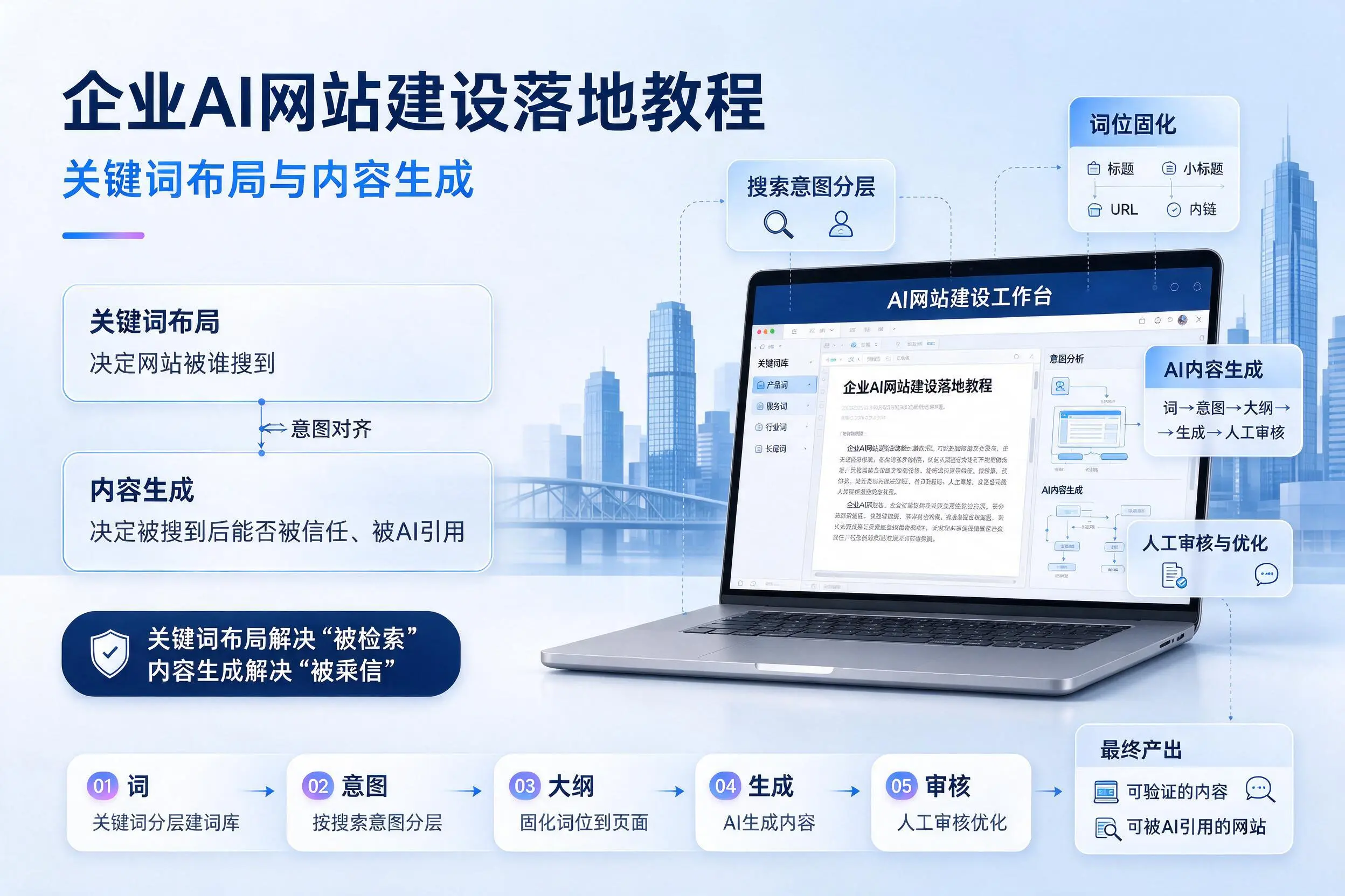 抚州企业AI网站建设落地教程:关键词布局与内容生成